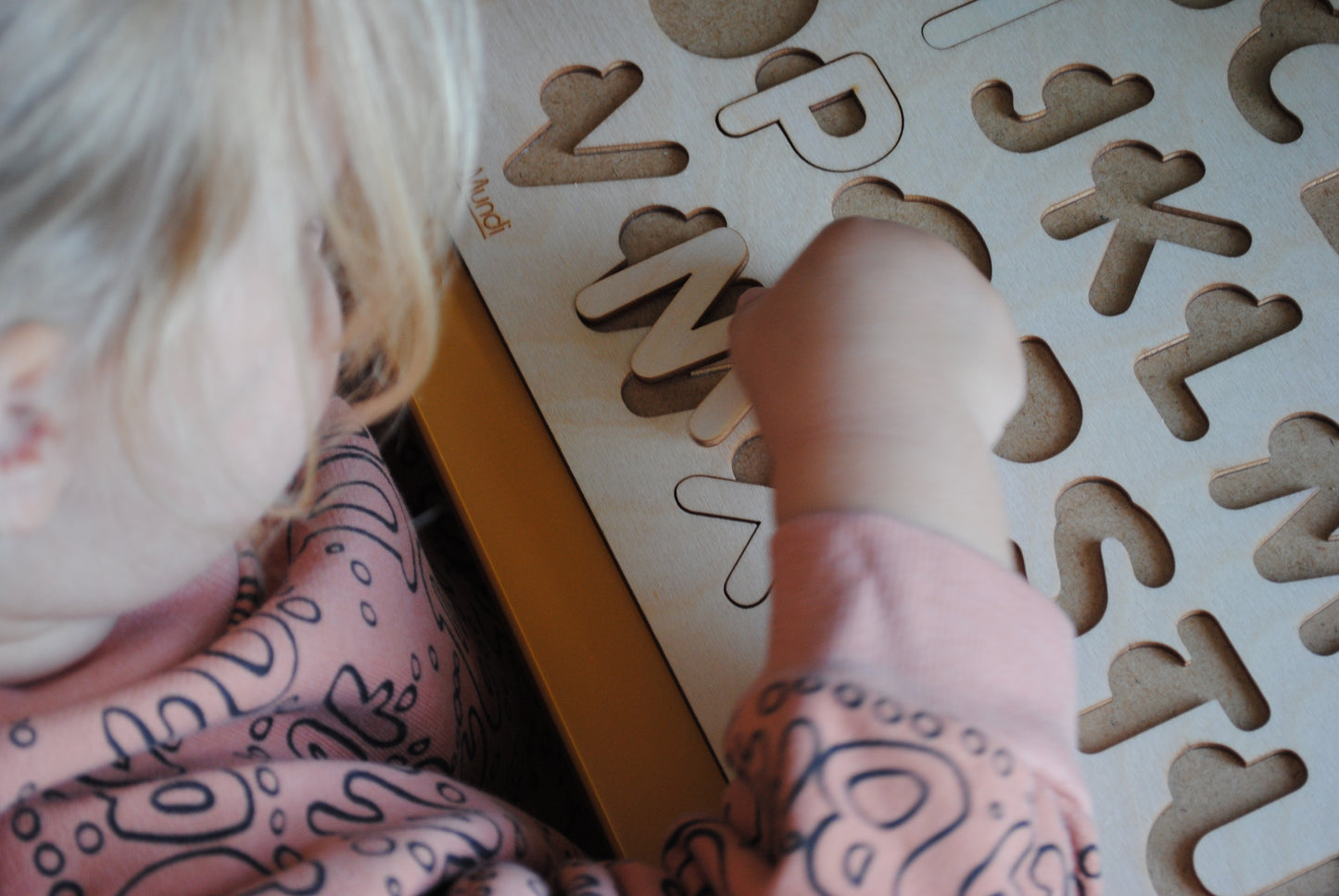 Houten Letter puzzel