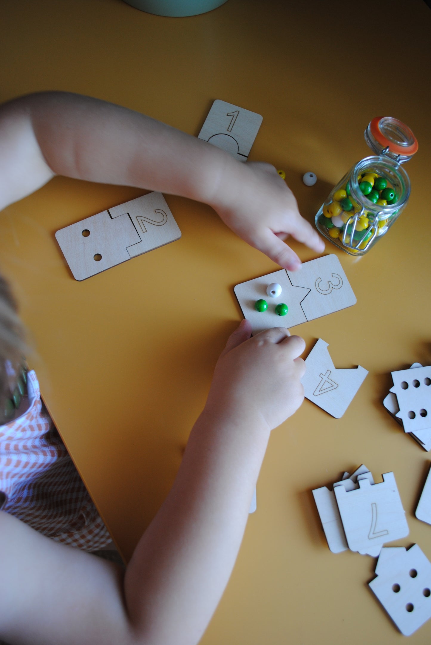 Houten Nummer Puzzel